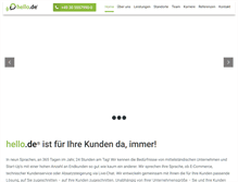 Tablet Screenshot of hello.de